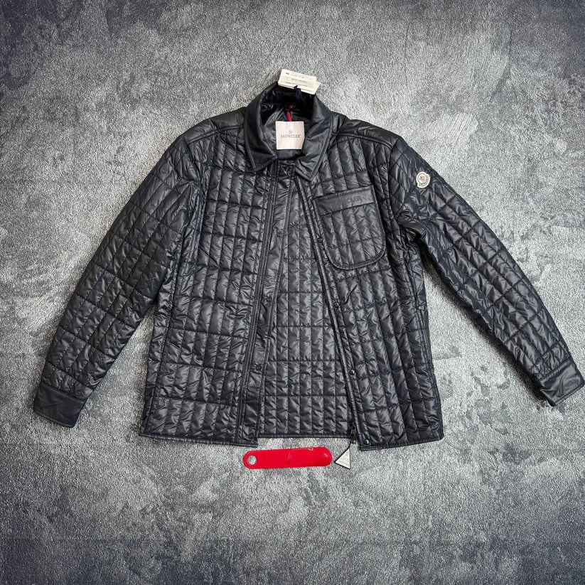 Moncler Lasne AAA Quality Vertical-Quilted Padded Biker Jacket Mens in Multiple Colours black
