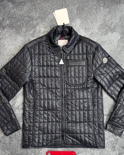 Moncler Lasne AAA Quality Vertical-Quilted Padded Biker Jacket Mens in Multiple Colours navy