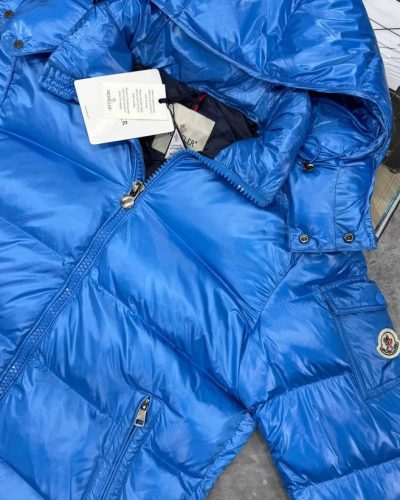 Moncler Maya Super Clone Quality Hooded Short Down Jacket Mens in Multiple Colours Blue