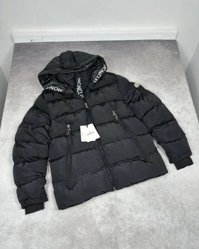 Moncler Montcla Hooded Short Down Jacket Mens in Black – AAA Quality