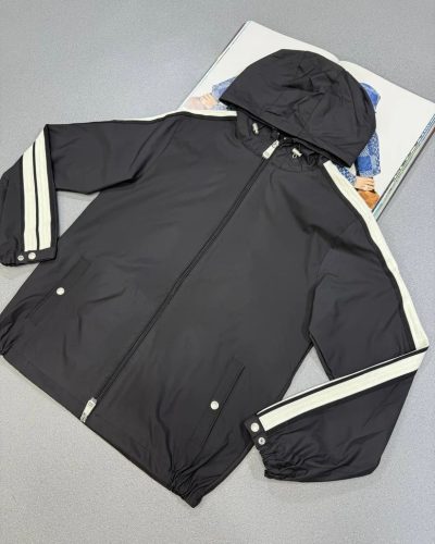 Moncler Olan Superclone Quality Micro Soft Hooded Jacket Mens in 2 Colours Black