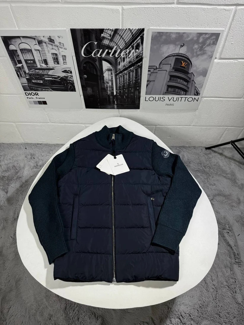 Moncler Zip Up Padded Wool Jacket – Clone Quality for Men