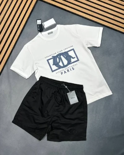 Men's Couture Avenue Montaigne Paris T-Shirt and Shorts Set