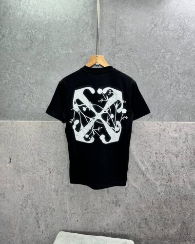Off-White Arrows-Print Clone Quality Short Sleeve T-Shirt black