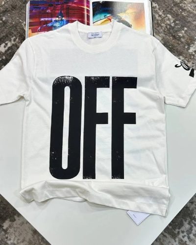 Off-White Big OFF Logo Print Cotton T-Shirt
