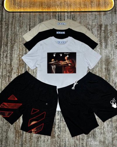 Off-White Caravaggio Saint Jerome T-Shirt & Shorts Set