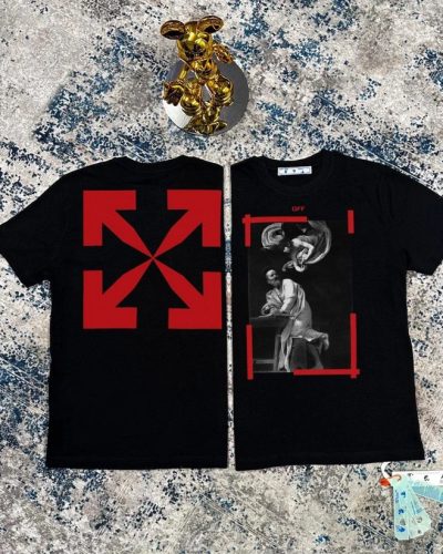 Off-White Caravaggio Super Clone Quality Arrow T-Shirt black