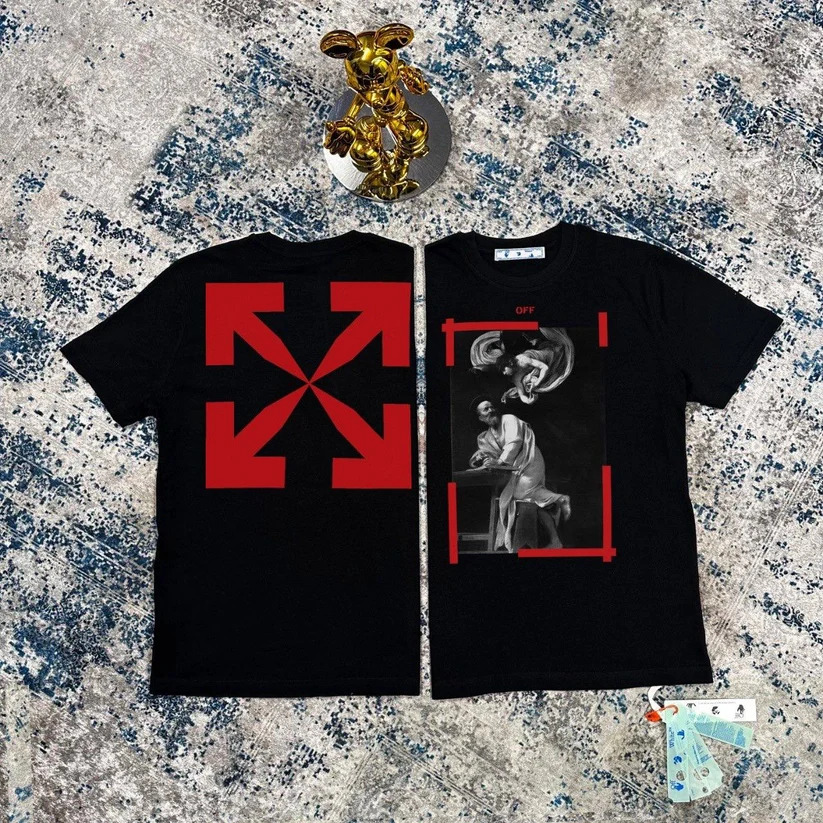 Off-White Caravaggio Super Clone Quality Arrow T-Shirt black