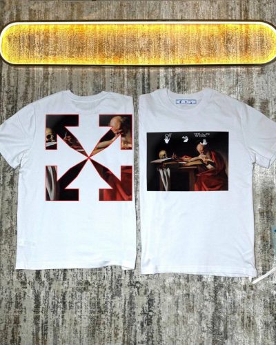 Off-White Caravaggio Super Clone Quality Saint Jerome T-Shirt white Off-White Caravaggio Super Clone Quality Saint Jerome T-Shirt white