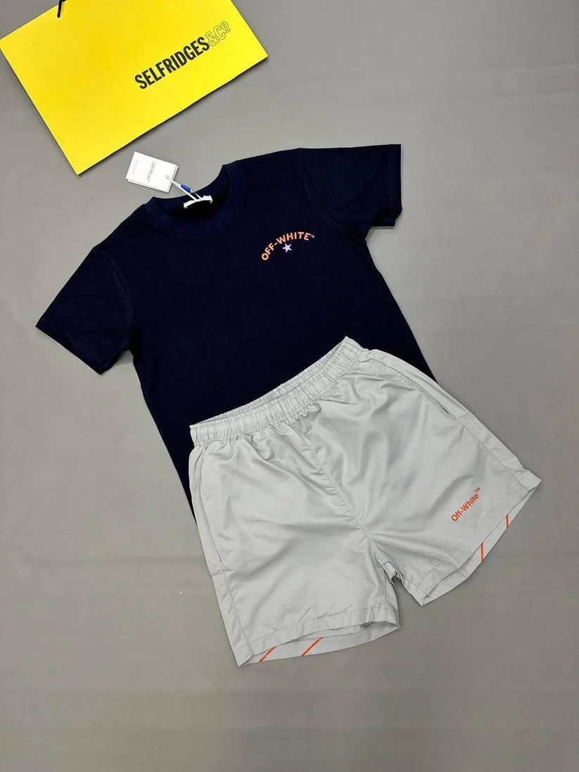 Off-White Classic Logo T-Shirt & Shorts Set