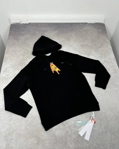 Off-White Cotton Arrow Print Hoodie AAA Quailty