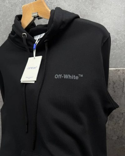 Off-White Diagonal Super Clone Quality Logo Hoodie logo