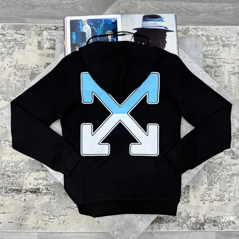 Off-White Grey Between Arrow Hoodie AAA Quality back