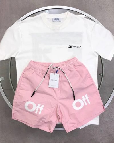 Off-White Ink Arrow Clone Quality T-Shirt & Shorts Set
