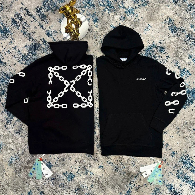 Off-White Link Arrows Slim Fit Hoodie Super Clone Quality