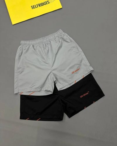 Off-White Logo Swim Shorts