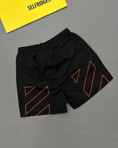 Off-White Logo Swim Shorts black