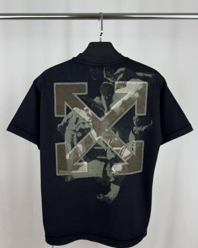 Off-White Martyrdom Super Clone Quality Arrow Skate T-Shirt black