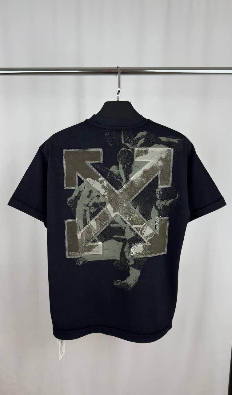 Off-White Martyrdom Super Clone Quality Arrow Skate T-Shirt black