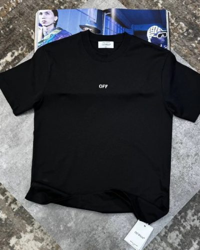 Off-White Men’s Super Clone Quality Minimalist Logo Crewneck T-Shirt Off-White Men's Super Clone Quality Minimalist Logo Crewneck T-Shirt