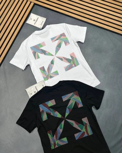 Off-White Multicolored Arrow Back Graphic T-Shirt