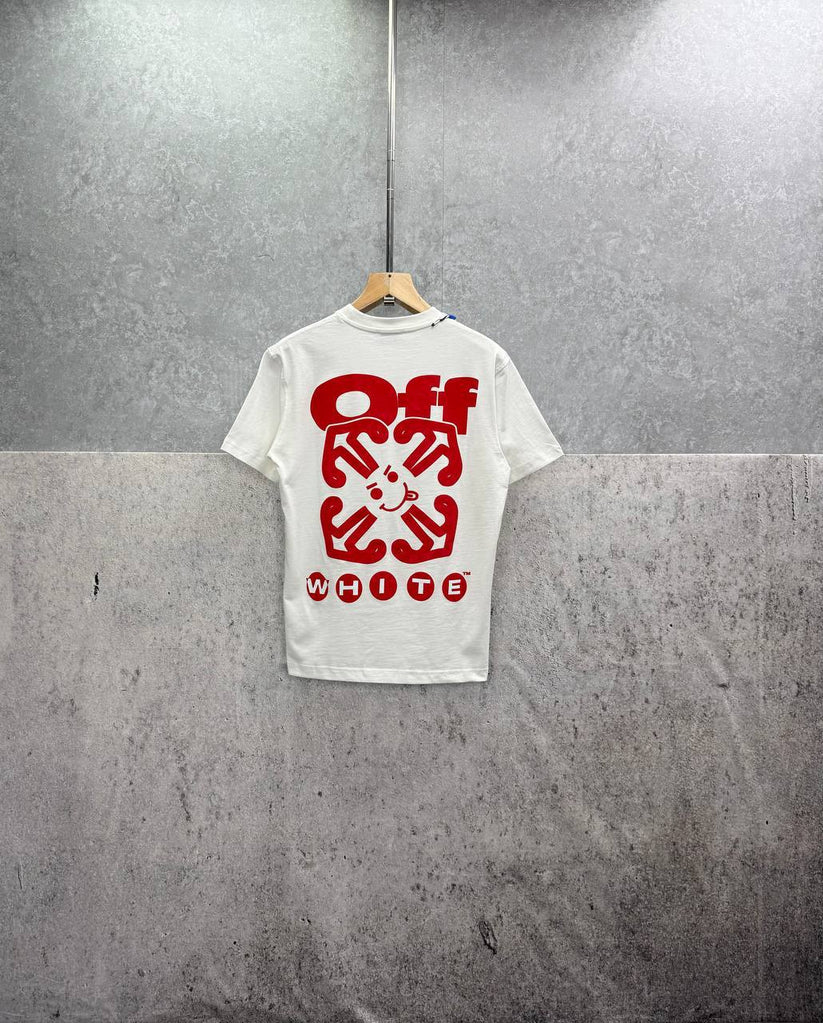 Off-White Off Stamp Cotton T-Shirt white back