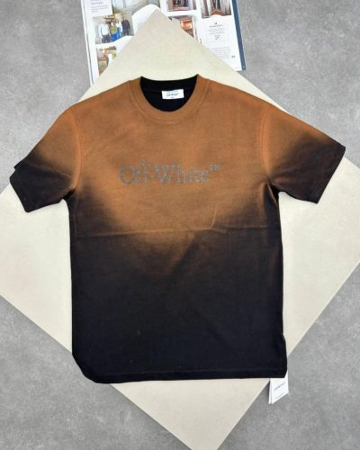 Off-White Ombre-Effect T-Shirt brown
