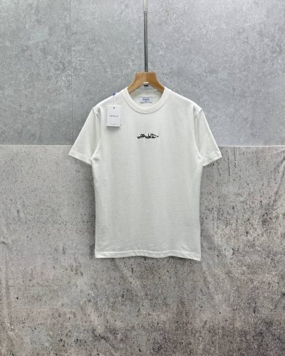 Off-White Paint Arrow AAA Quality T-Shirt white