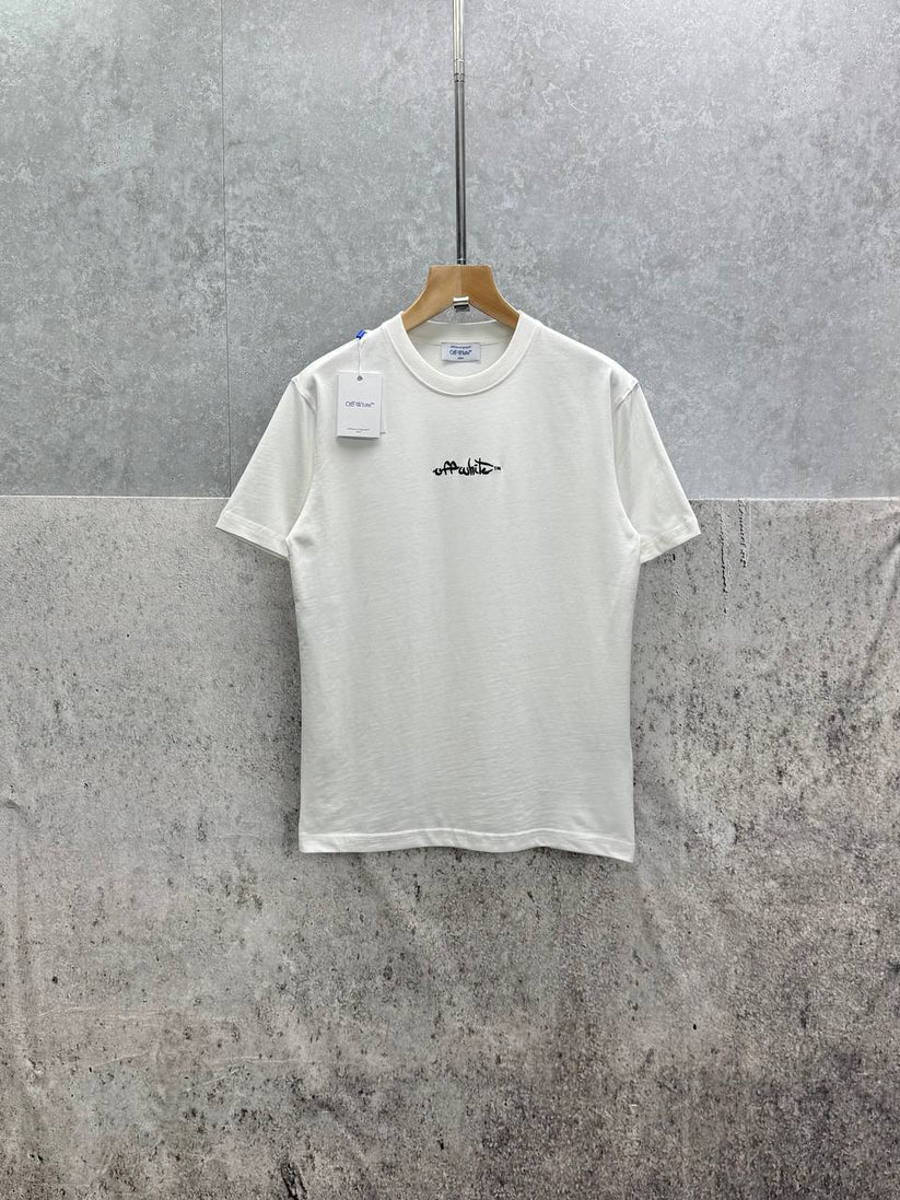 Off-White Paint Arrow AAA Quality T-Shirt white