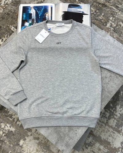 Off-White Paint Arrows Super Clone Quality Grey Jumper