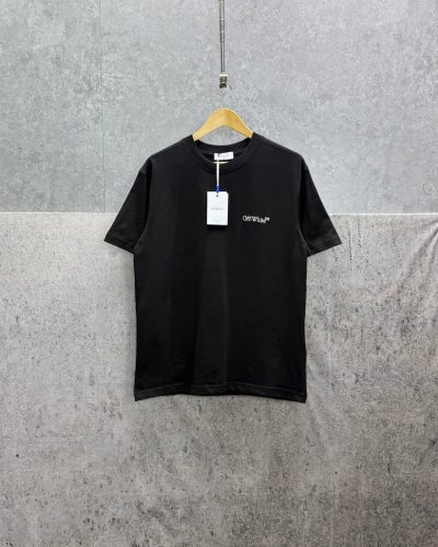Off-White Scribble Diag Short Sleeve AAA Quailty T-Shirt black