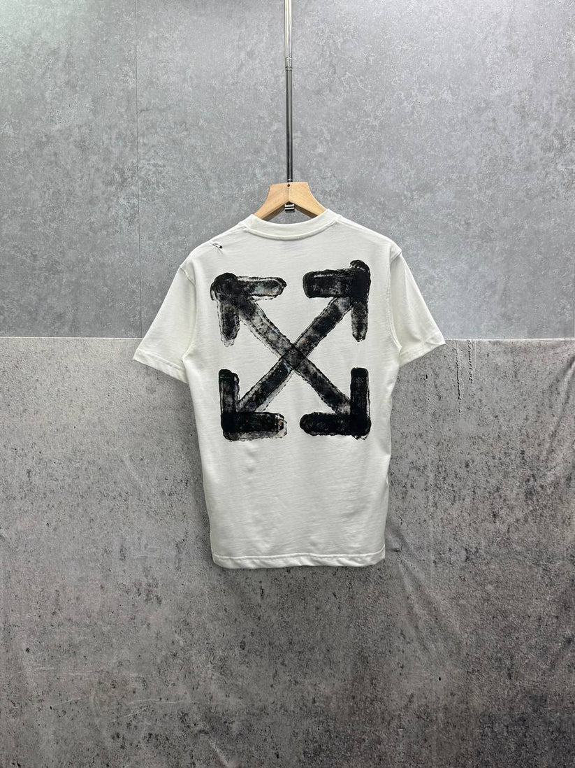 Off-White Spray Clone Quality Arrow T-Shirt white back