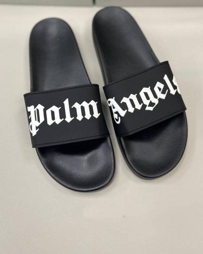 Palm Angels Logo Printed Pool Replica Sliders for Men