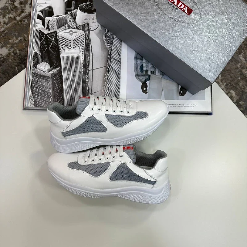 Prada America’s Cup Bike White Sneakers – 1:1 Mirror Quality