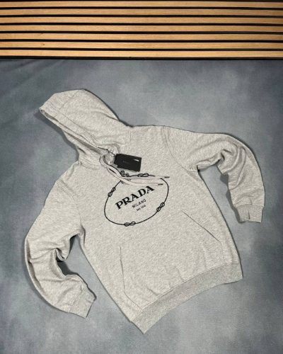 Prada Embossed Logo Luxury Replica Hoodie for Men – 2 Colours
