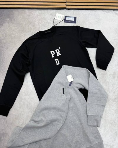 Prada Embroidered Cotton Replica Jumper for Men – 2 Colours