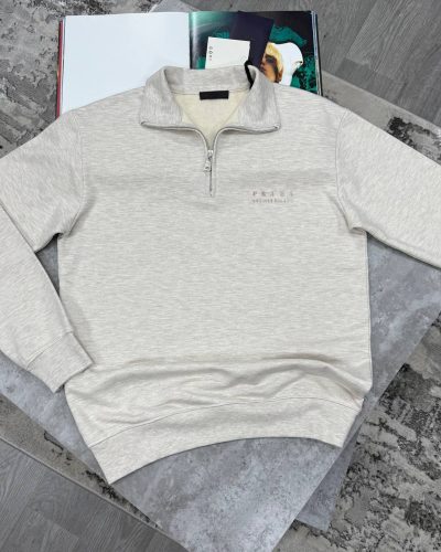 Prada Half-Zip Cotton AAA Quality Jumper for Men – Multiple Colours