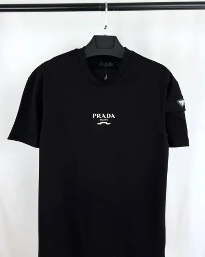 Prada Milano Classic Logo Reps AAA Quality T-Shirts for Men