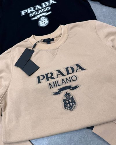 Prada Milano Intarsia Cashmere Clone Quality Jumper for Men – 2 Colours