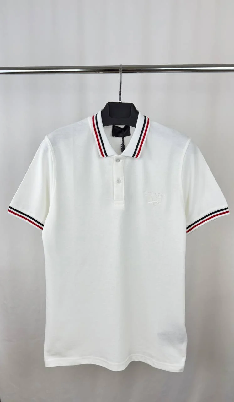 Prada Piqué Short-Sleeve Premium Quality Polo Shirt for Men – 2 Colours
