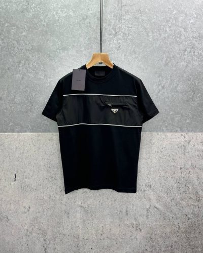 Prada Re-Nylon Chest-Pocket Premium Replica T-Shirt