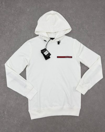 Prada Recycled Double Jersey Logo Replica Hoodie for Men – Multiple Colours