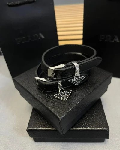 Prada Saffiano Leather Bracelet for Women