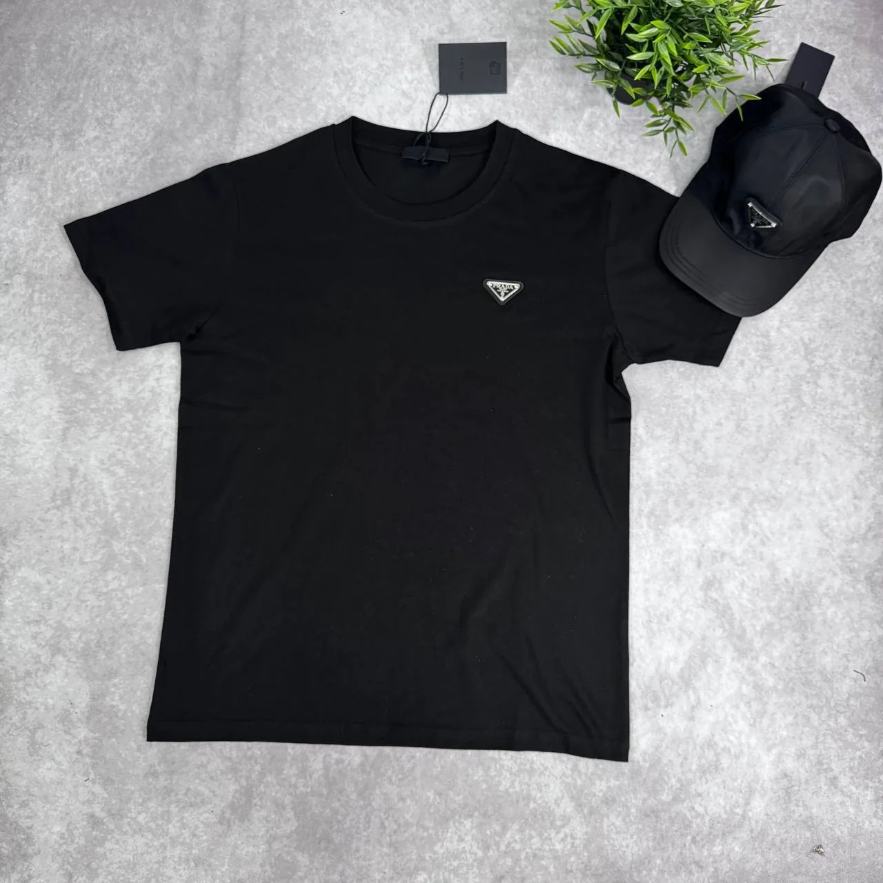 Prada Triangle Logo Replica T-Shirt and Shorts Set for Men – Multiple Colours - Image 5