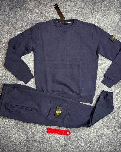 Stone Island Classic Logo Tracksuit Reps AAA Quality navy