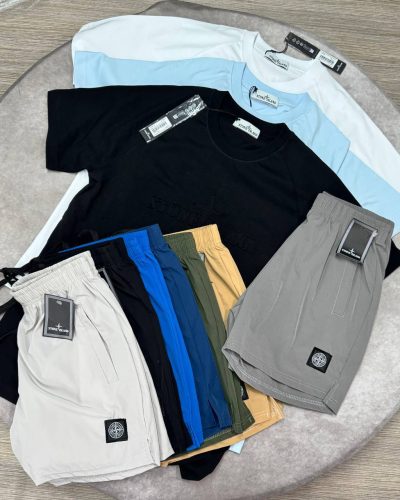 Stone Island Compass Logo T-Shirt & Shorts Collection AAA Quality
