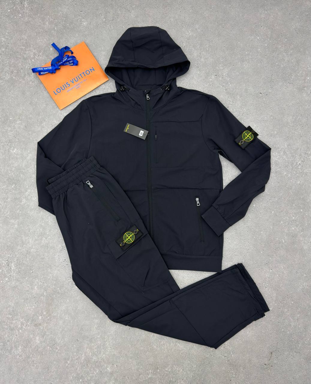 Stone Island Compass Patch Replica 1-1 Tracksuit navy