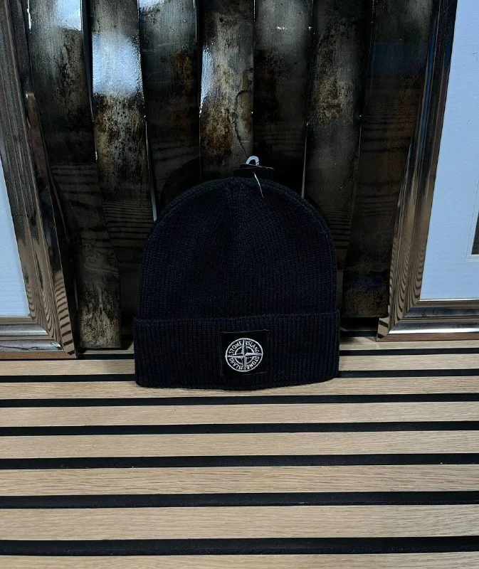 Stone Island Compass Patch Replica Beanie - Image 3