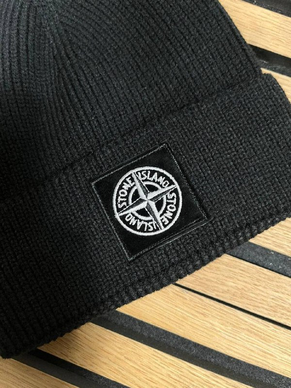 Stone Island Compass Patch Replica Beanie - Image 4