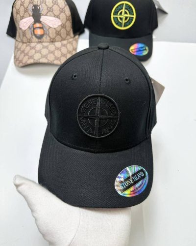 Stone Island Embroidered-Logo Cotton Baseball Clone Cap